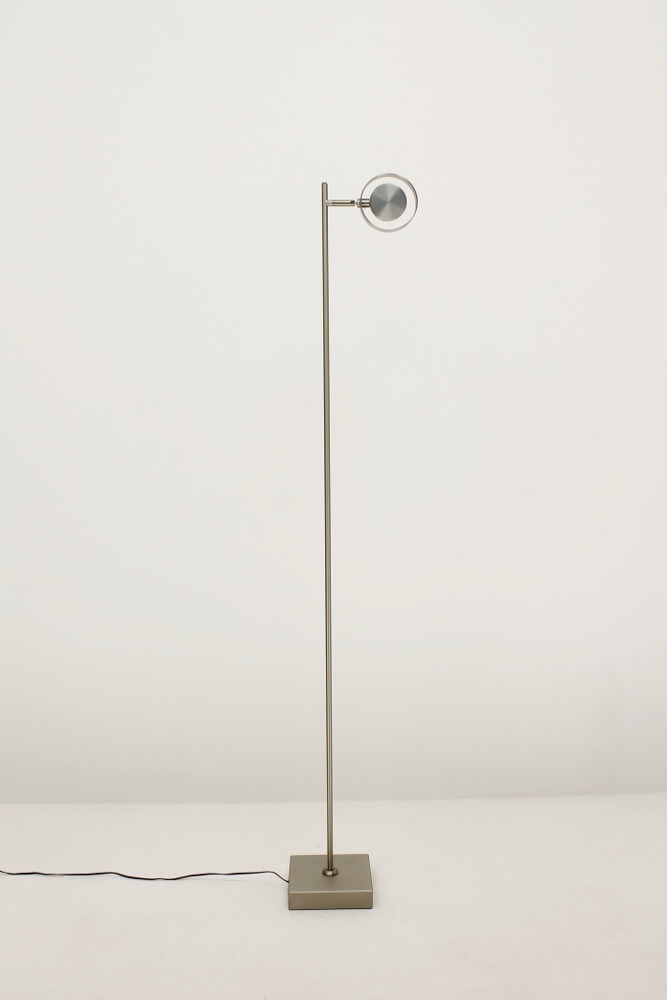 Flexibele LED leeslamp RINGO I met pulsdimmer | Staal
