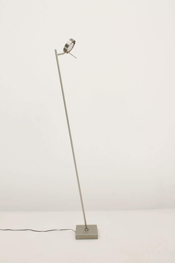 Flexibele LED leeslamp RINGO I met pulsdimmer | Staal
