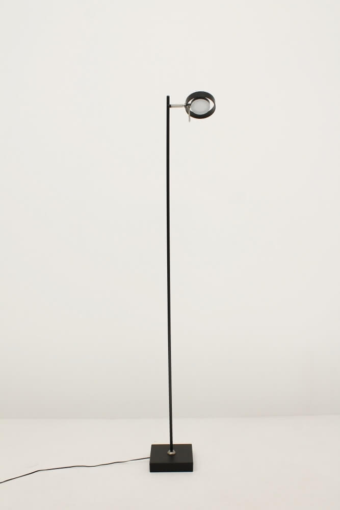Flexibele LED leeslamp RINGO I met pulsdimmer | Zwart