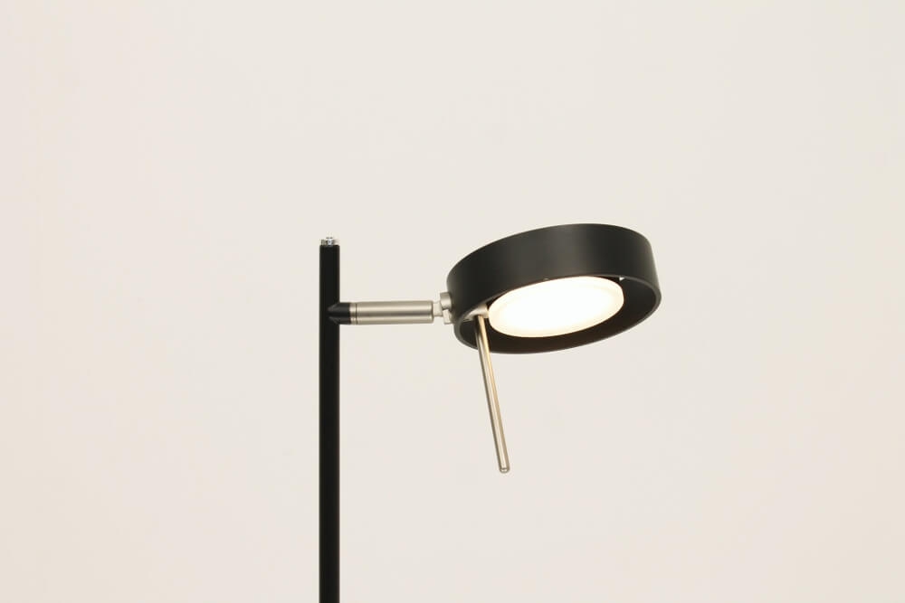 Flexibele LED leeslamp RINGO I met pulsdimmer | Zwart