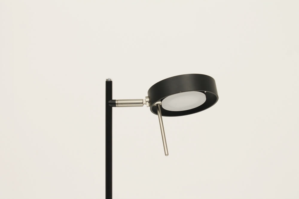 Flexibele LED leeslamp RINGO I met pulsdimmer | Zwart