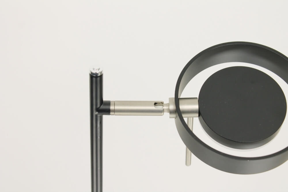Flexibele LED leeslamp RINGO I met pulsdimmer | Zwart