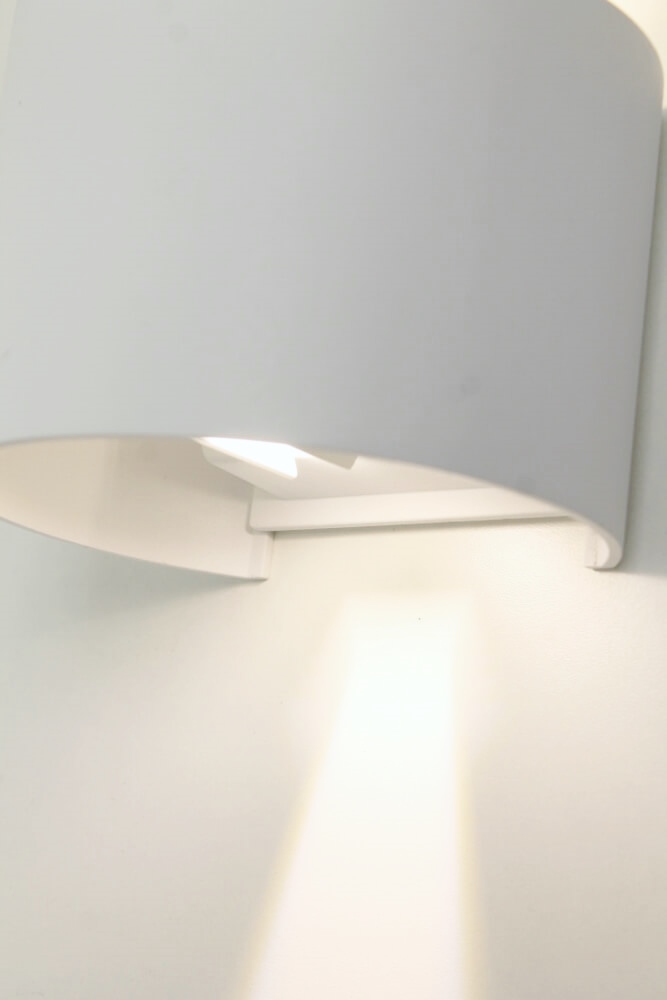 Ronde LED buitenlamp / wandlamp ARRIGO | Wit