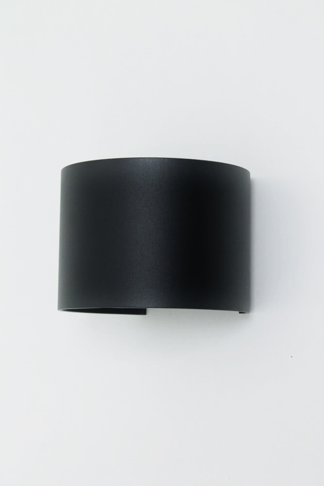 Ronde LED buitenlamp / wandlamp ARRIGO | Zwart