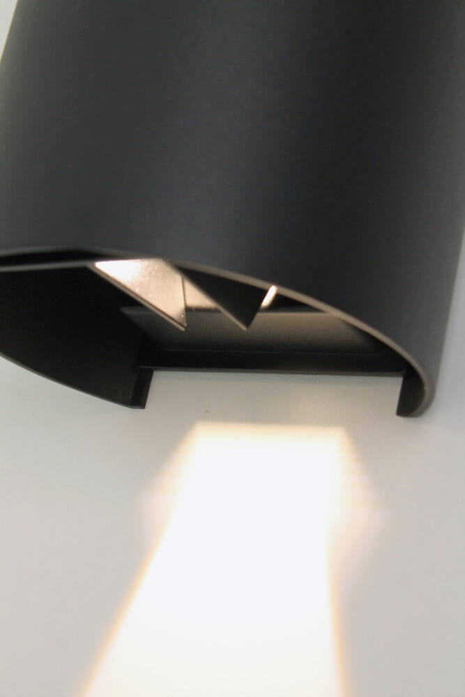 Ronde LED buitenlamp / wandlamp ARRIGO | Zwart