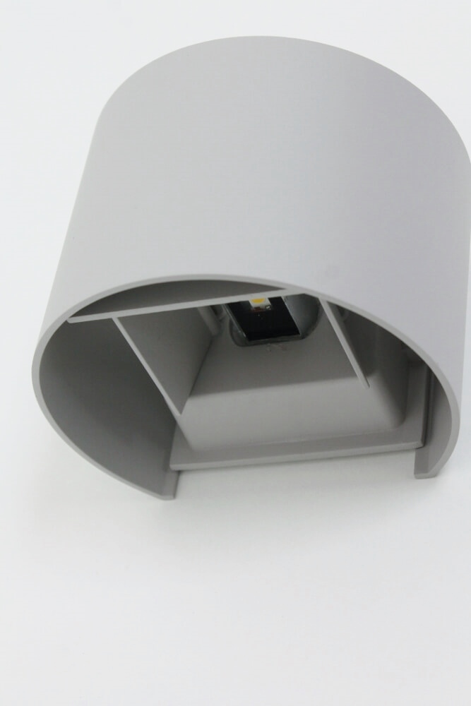 Ronde LED buitenlamp / wandlamp ARRIGO | Grijs