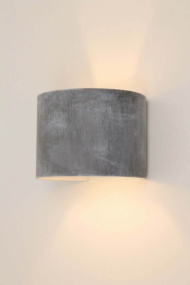 Wandlamp JUDE met verstelbare lichtbundel | Betongrijs rond