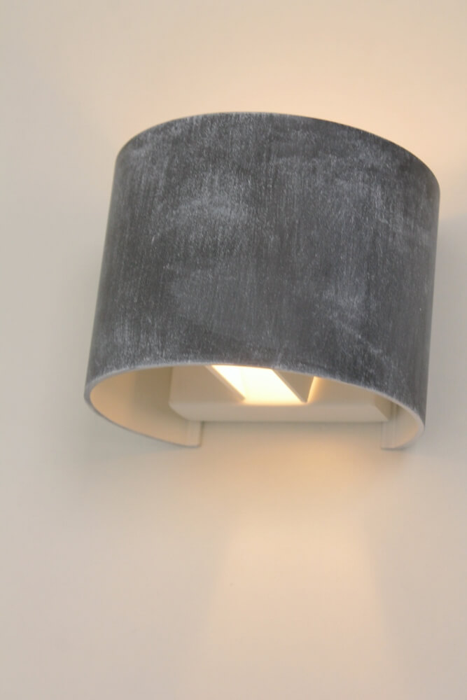 Wandlamp JUDE met verstelbare lichtbundel | Betongrijs rond