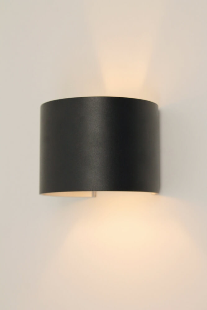 Wandlamp JUDE met verstelbare lichtbundel | Zwart rond
