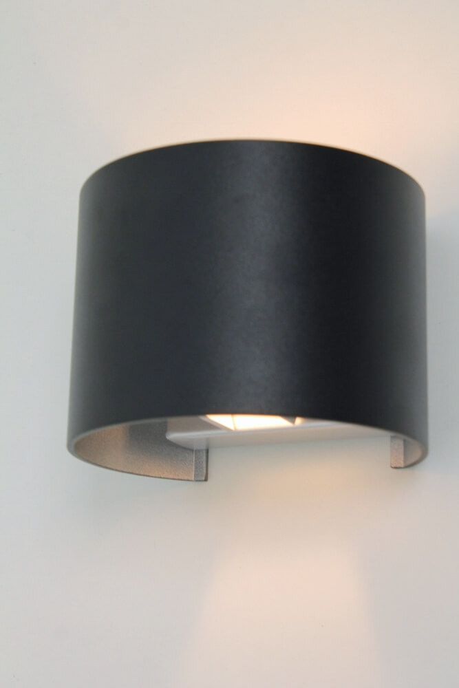 Wandlamp JUDE met verstelbare lichtbundel | Zwart rond