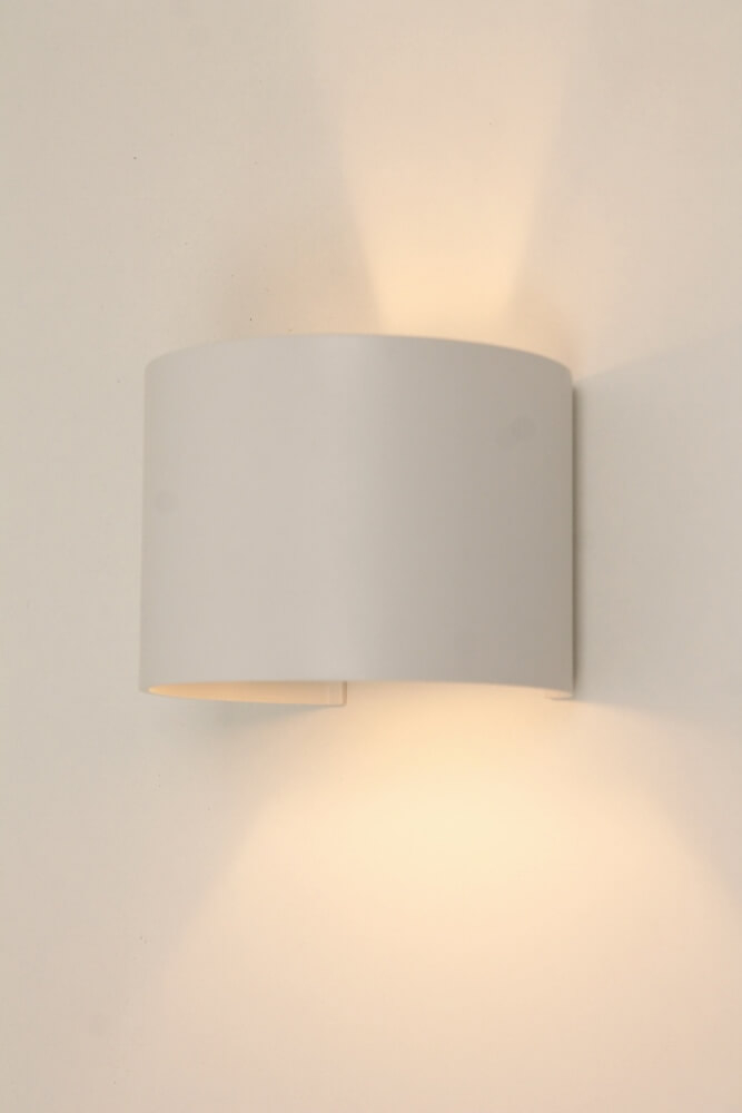 Wandlamp JUDE met verstelbare lichtbundel | Wit rond