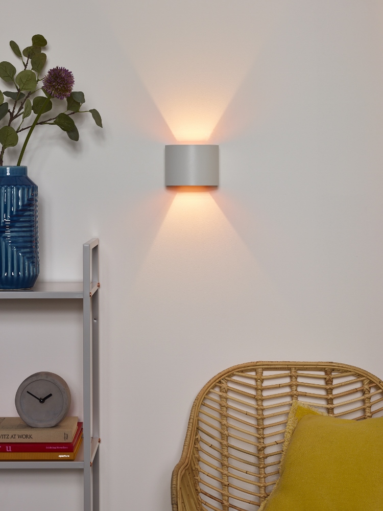 Wandlamp JUDE met verstelbare lichtbundel | Wit rond