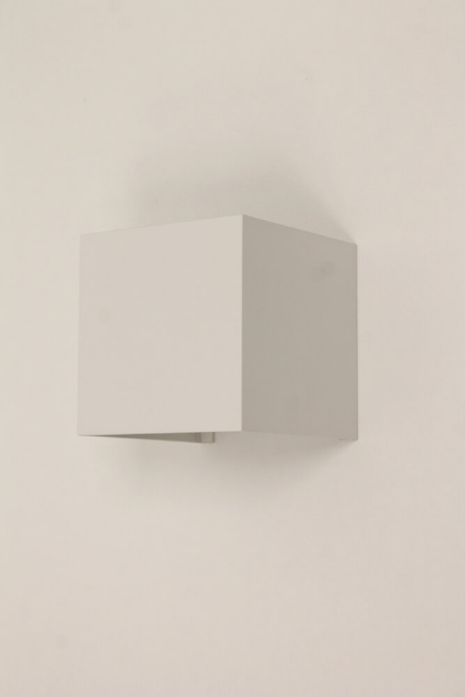 Wandlamp JUDE met verstelbare lichtbundel | Wit vierkant