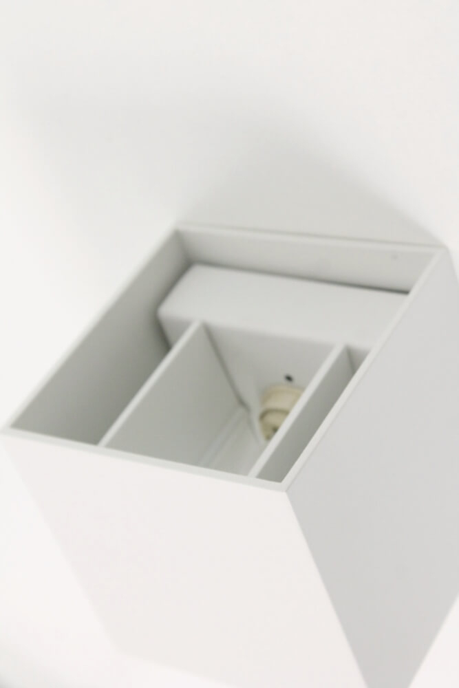 Wandlamp JUDE met verstelbare lichtbundel | Wit vierkant