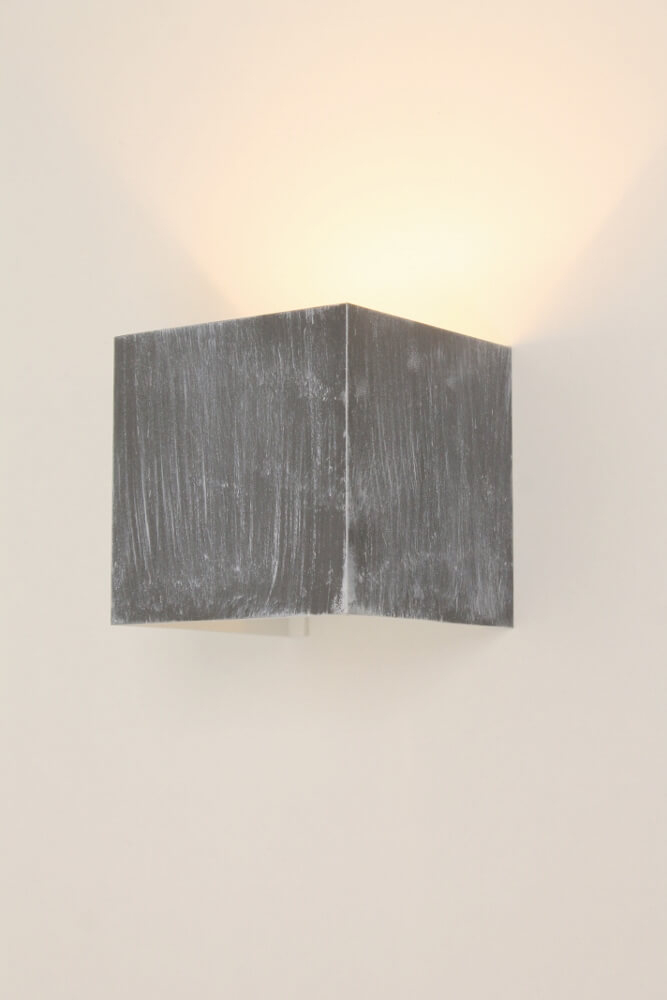 Wandlamp JUDE met verstelbare lichtbundel | Betongrijs vierkant