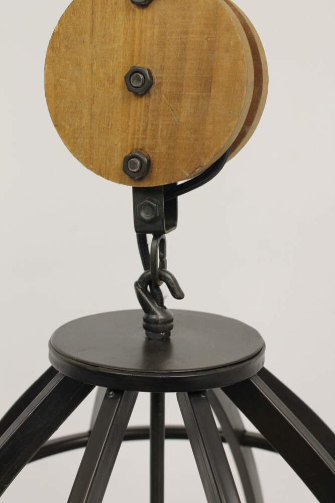 Industriële hanglamp MATRIX BIRDIE XS zwart | Ø 35 cm