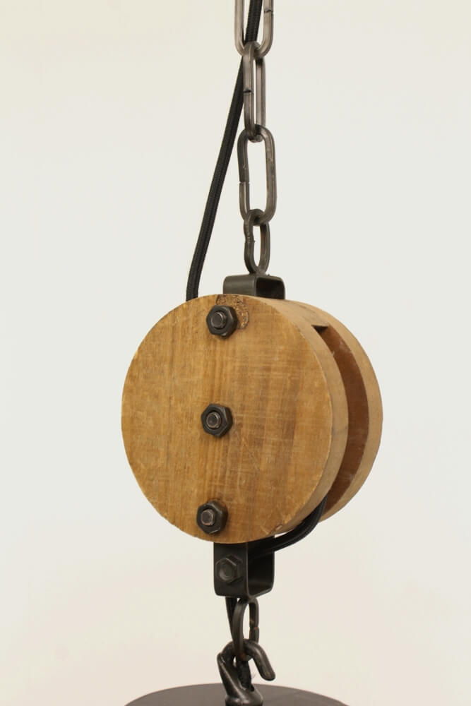 Industriële hanglamp MATRIX BIRDIE XS zwart | Ø 35 cm