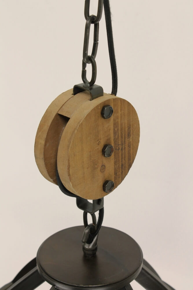 Industriële hanglamp MATRIX BIRDIE XS zwart | Ø 35 cm