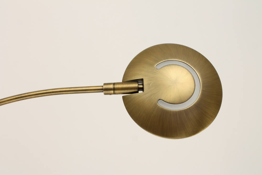 Uplighter met leesarm MERDINA LED kleur instelbaar | Brons