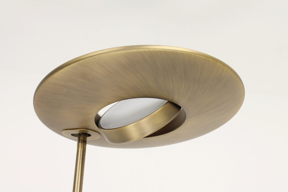 Uplighter met leesarm MERDINA LED kleur instelbaar | Brons