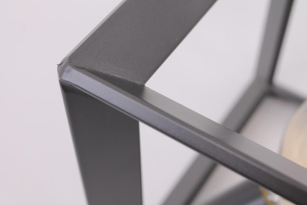 Metalen frame tafellamp THOBIN | Antraciet