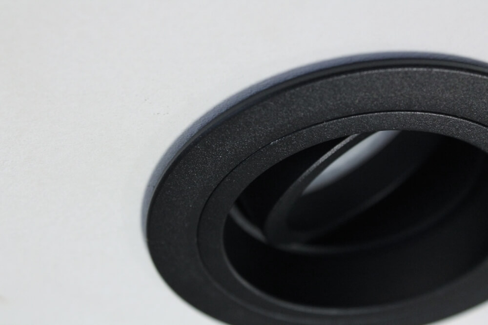 Verdiepte inbouwspot GENEA rond 9 cm | Zwart