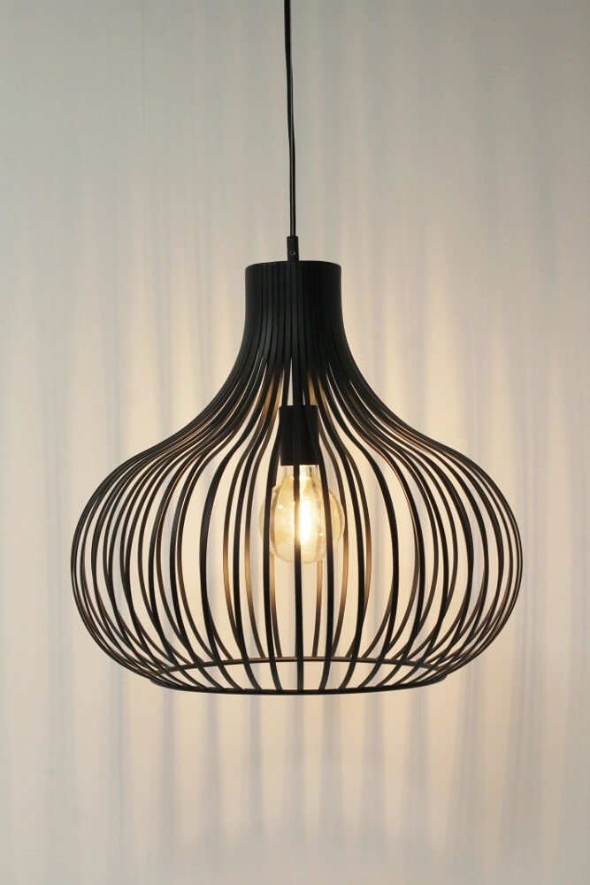 Sierlijke hanglamp GABRI L zwart | Ø 48 cm