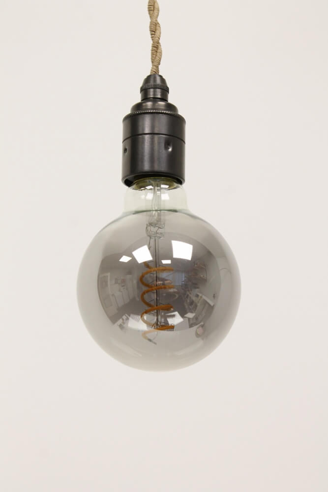 LED globe 95mm CURVE SMOKE DECO 4 watt E27 dimbaar