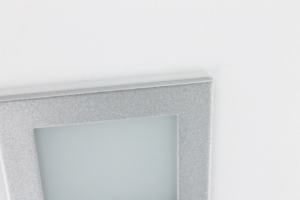 Trapverlichting / Inbouw wandlamp CUADRO LED warm wit | Aluminium