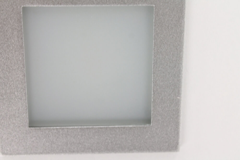 Trapverlichting / Inbouw wandlamp CUADRO LED warm wit | Aluminium