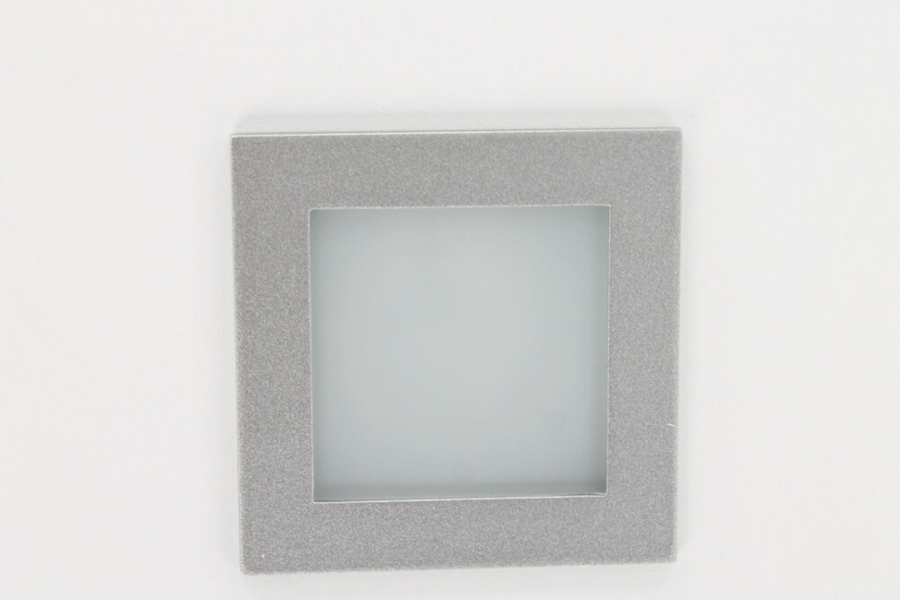 Trapverlichting / Inbouw wandlamp CUADRO LED warm wit | Aluminium