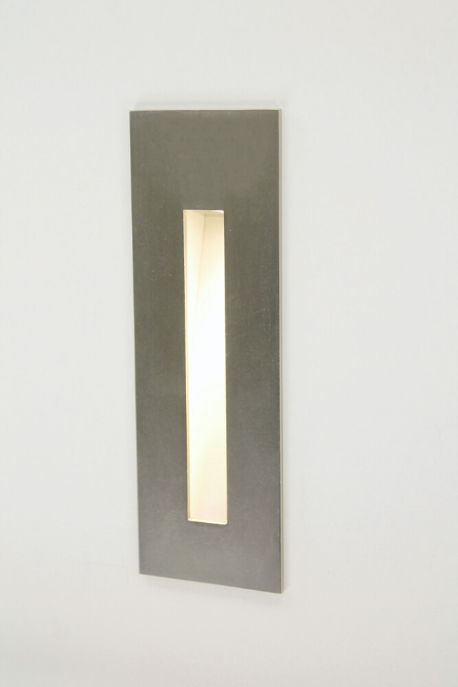 Trapverlichting / Inbouw wandlamp SIMPLY LED warm wit | Staal