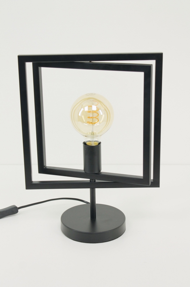 Metalen verstelbare frame tafellamp MARCO | Zwart