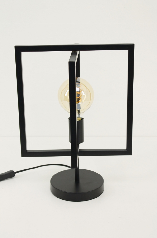 Metalen verstelbare frame tafellamp MARCO | Zwart