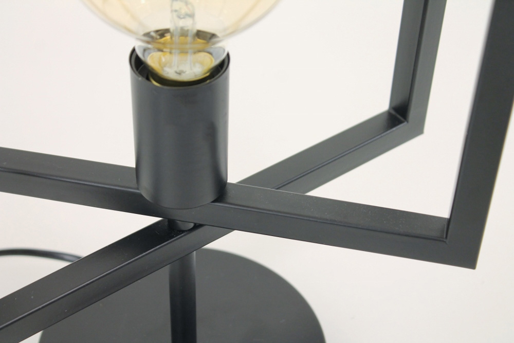 Metalen verstelbare frame tafellamp MARCO | Zwart