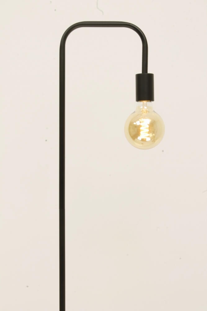 Minimalistische retro vloerlamp DEMBA I zwart | 160 cm