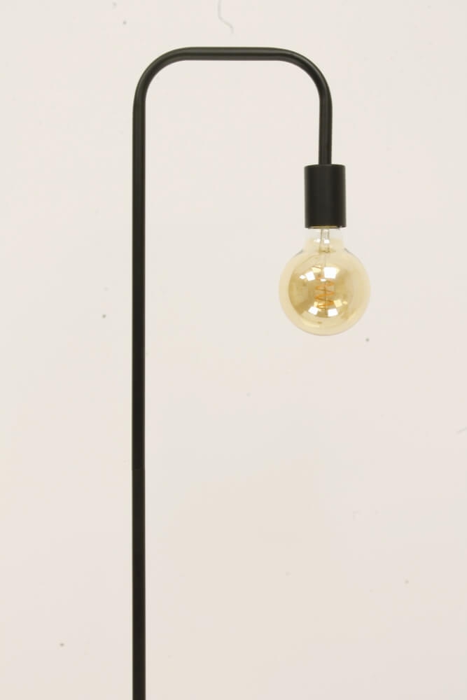 Minimalistische retro vloerlamp DEMBA I zwart | 160 cm