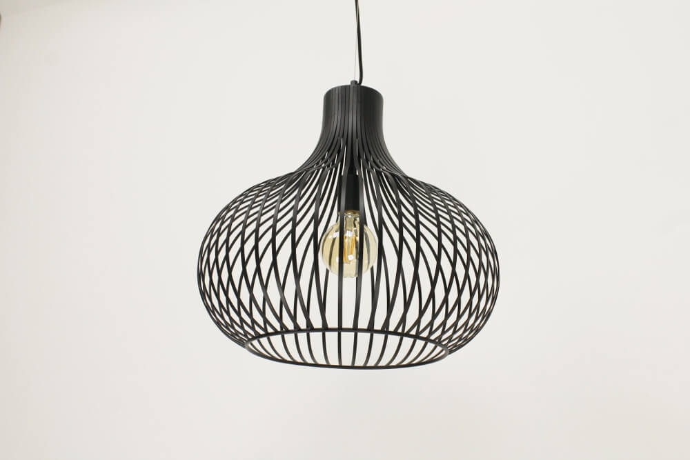 Sierlijke hanglamp GABRI M zwart | Ø 38 cm