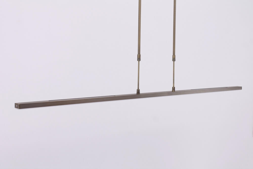 Strakke moderne design hanglamp ZALINA LED | Brons 120 cm