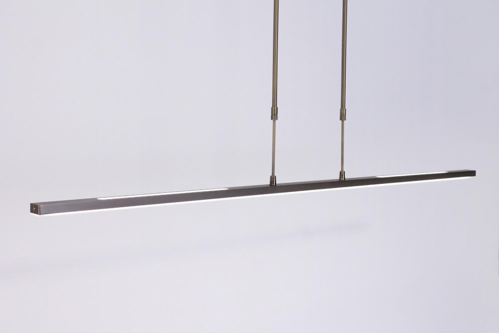 Strakke moderne design hanglamp ZALINA LED | Brons 120 cm