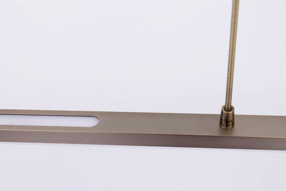 Strakke moderne design hanglamp ZALINA LED | Brons 120 cm