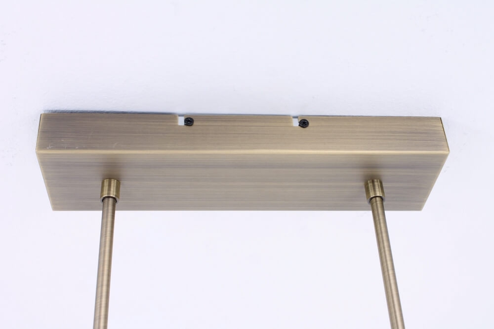Strakke moderne design hanglamp ZALINA LED | Brons 120 cm