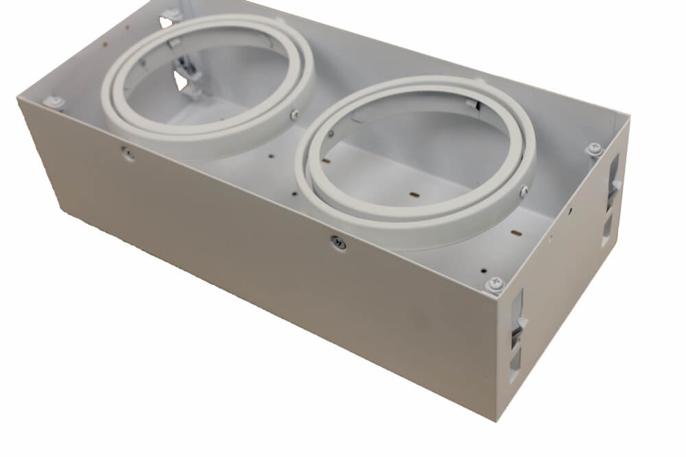 TRIMLESS vierkante inbouwspot XL AR111 DOUBLE wit