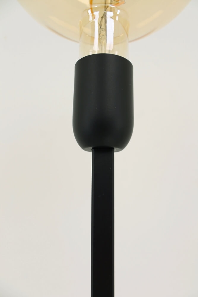 Zwarte vloerlamp 1-lichts TUBE 135 cm | Exclusief lichtbron