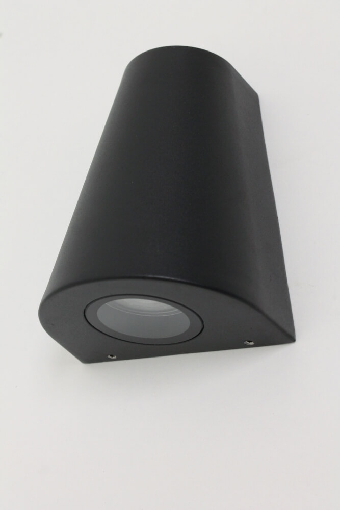 Buitenlamp / Wandlamp BOOGY 2-lichts schuin | Zwart