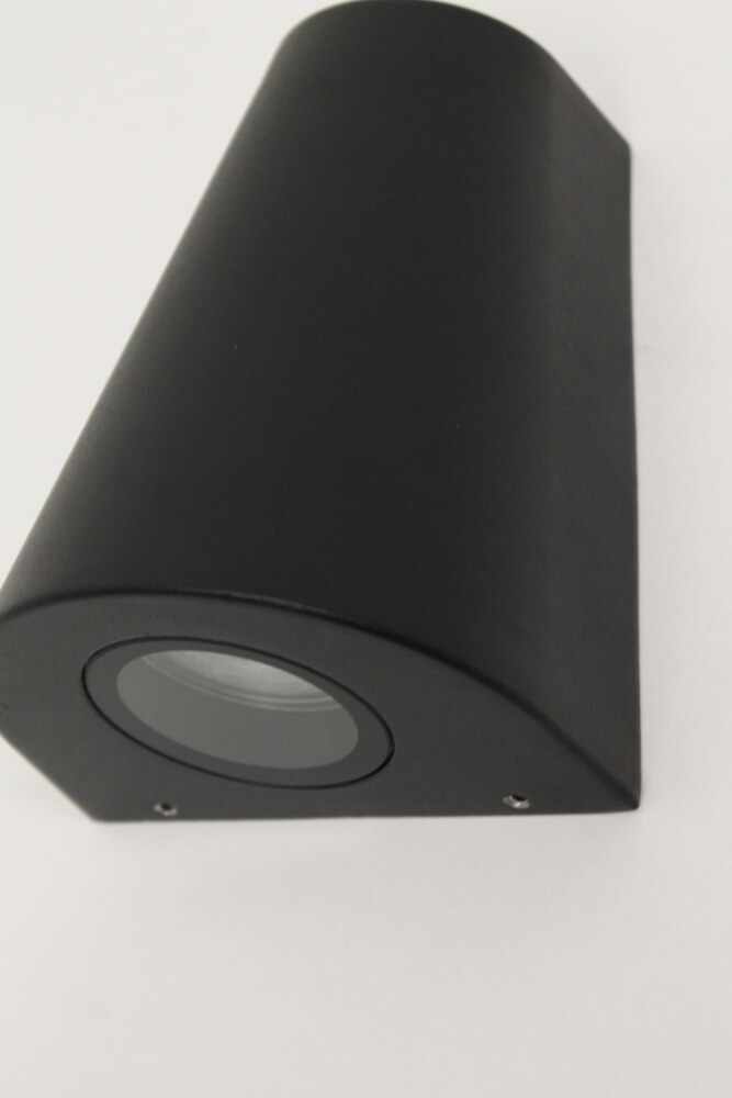 Buitenlamp / Wandlamp BOOGY 2-lichts schuin | Zwart