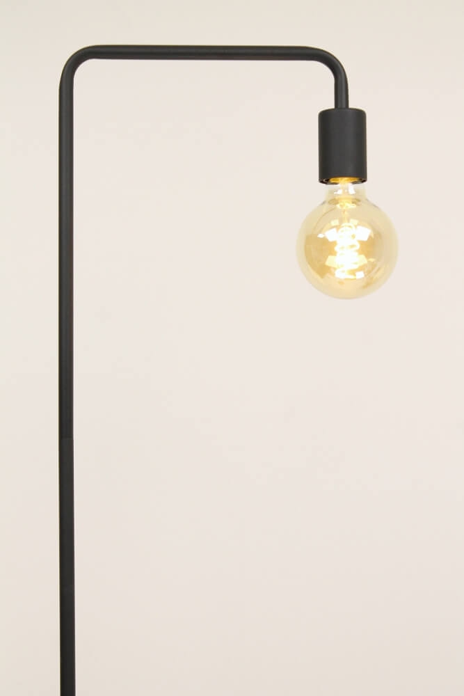 Minimalistische retro vloerlamp DEMBA II zwart | 150 cm