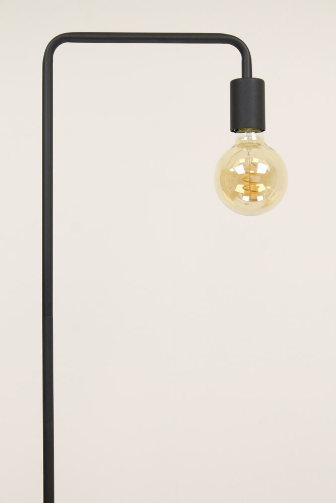 Minimalistische retro vloerlamp DEMBA II zwart | 150 cm