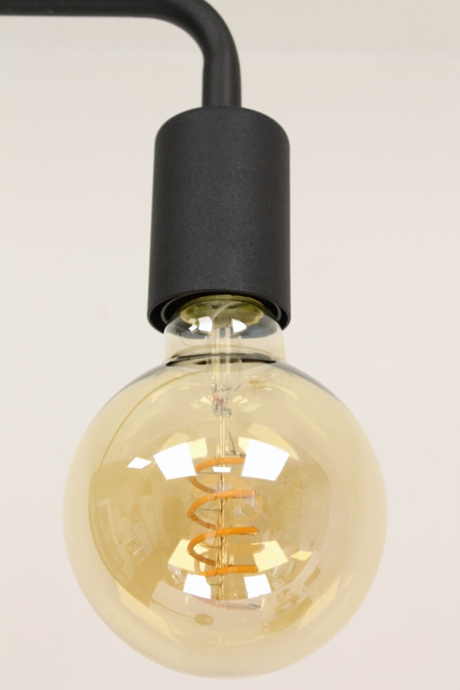 Minimalistische retro vloerlamp DEMBA II zwart | 150 cm