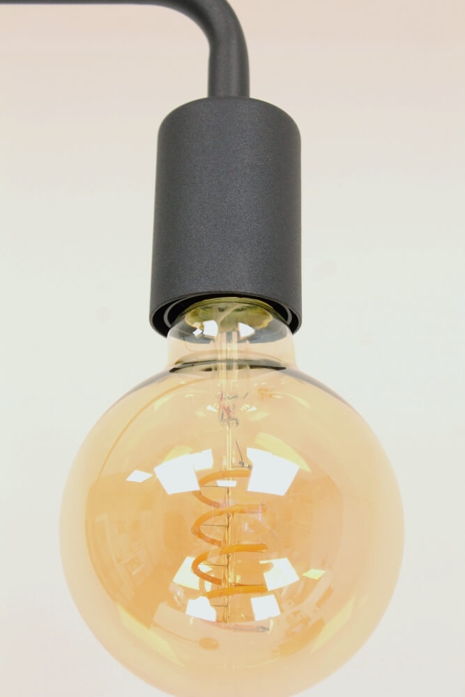 Minimalistische retro vloerlamp DEMBA II zwart | 150 cm